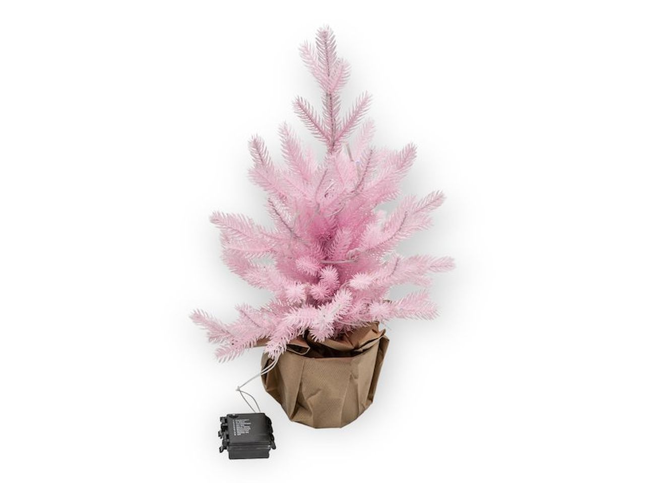 ALBERELLO DI NATALE ROSA CON LU 1NV2421 $