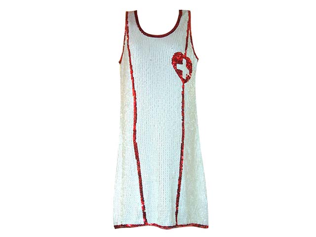 ABITO PAILLETTES  CROCEROSSINA 071381 $