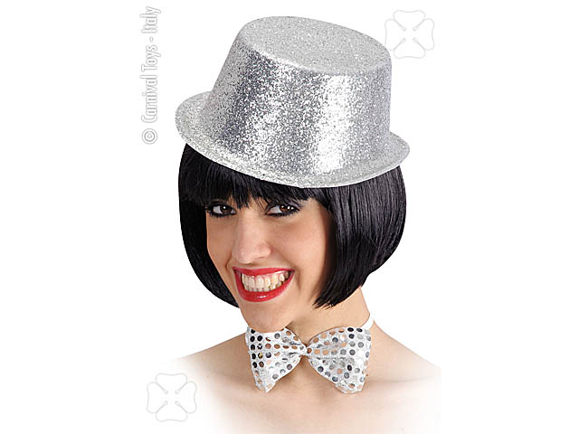 CILINDRO CON GLITTER COLORE ARGEN 05500