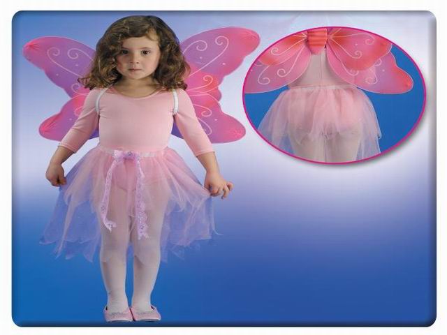 COSTUME BAMBINA SET FARFALLA ROSA 05396