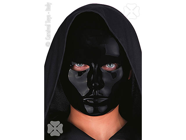 MASCHERA VISO MEDIA NERA 00078