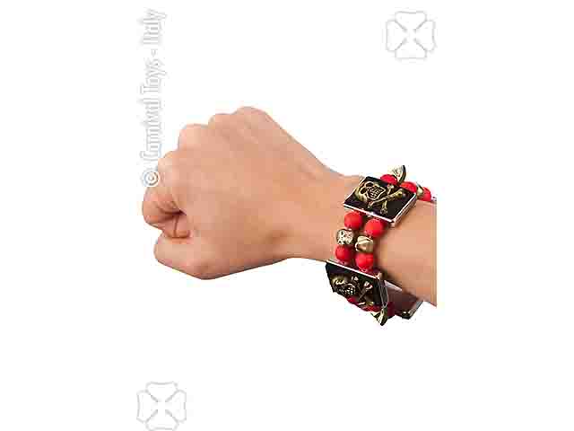 ACC.BRACCIALE C/PERLE E TESCHI 08383