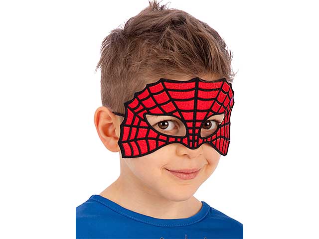 MASCHERA RAGNO BIMBO IN TESSUTO 01595