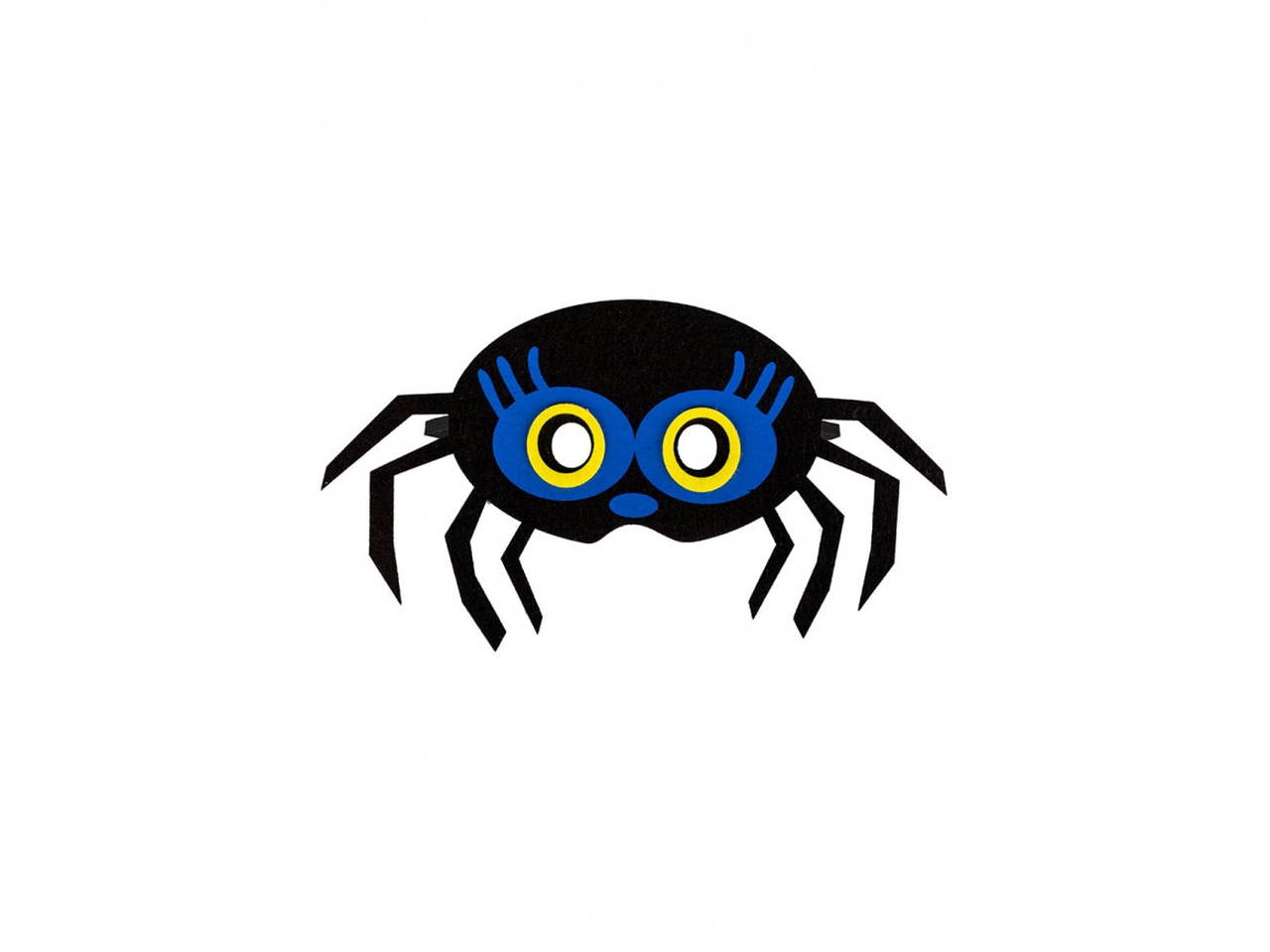 MASCHERA RAGNETTO BIMBO IN FELTRO 00386