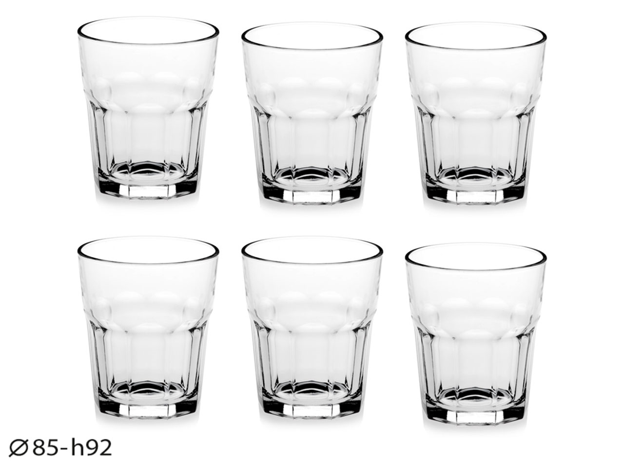 L.TRASPARENTE BICCHIERE 6pz T05960