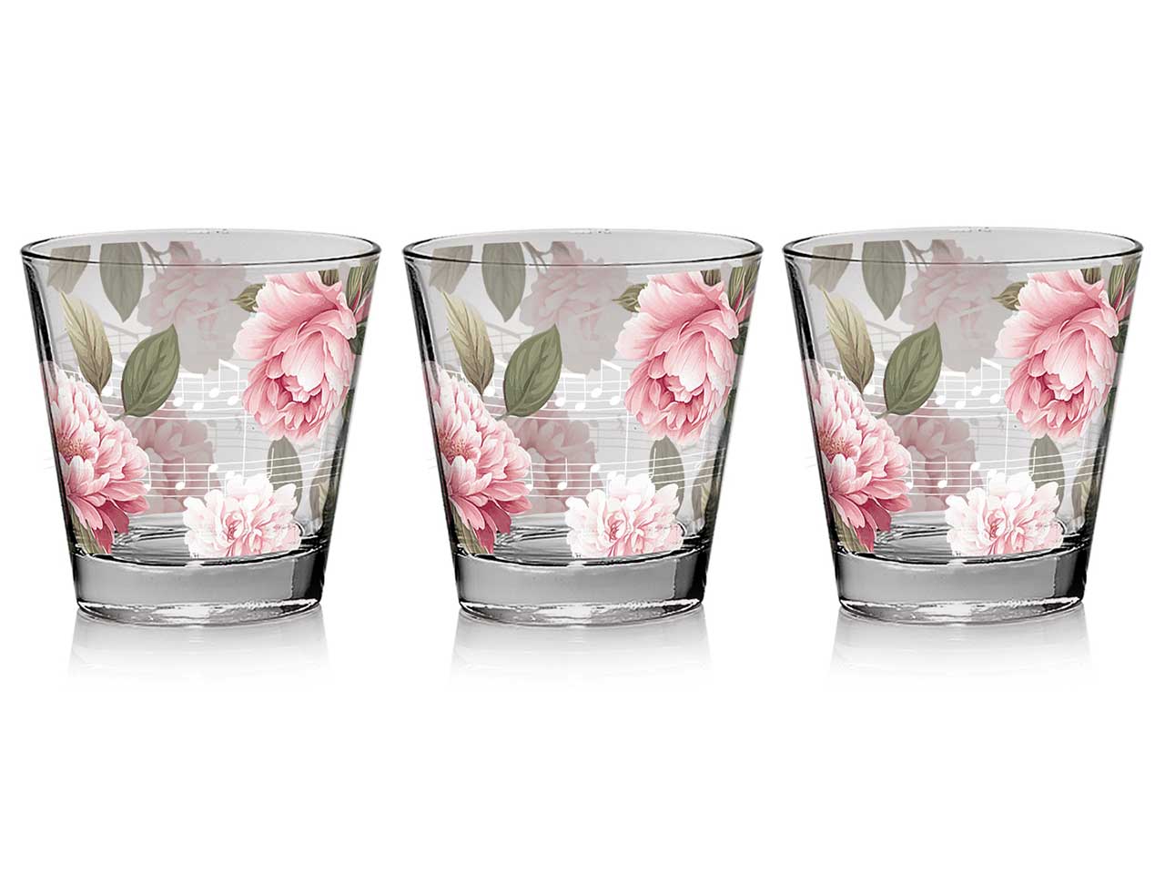 MUSIC PEONY BICCHIERE 250CC 3PZ M103010