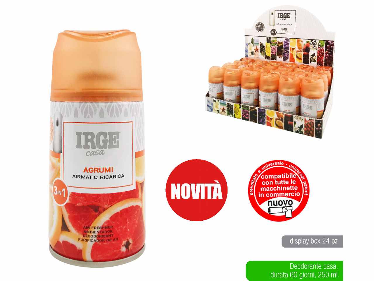 DEO IRGE 250ml AGRUMI DEO4947A