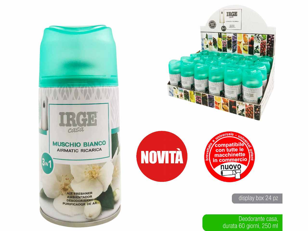 DEO IRGE 250ml MUSCHIO BIANCO DEO4940A DEO IRGE 250ml MUSCHIO BIANCO DEO4940A