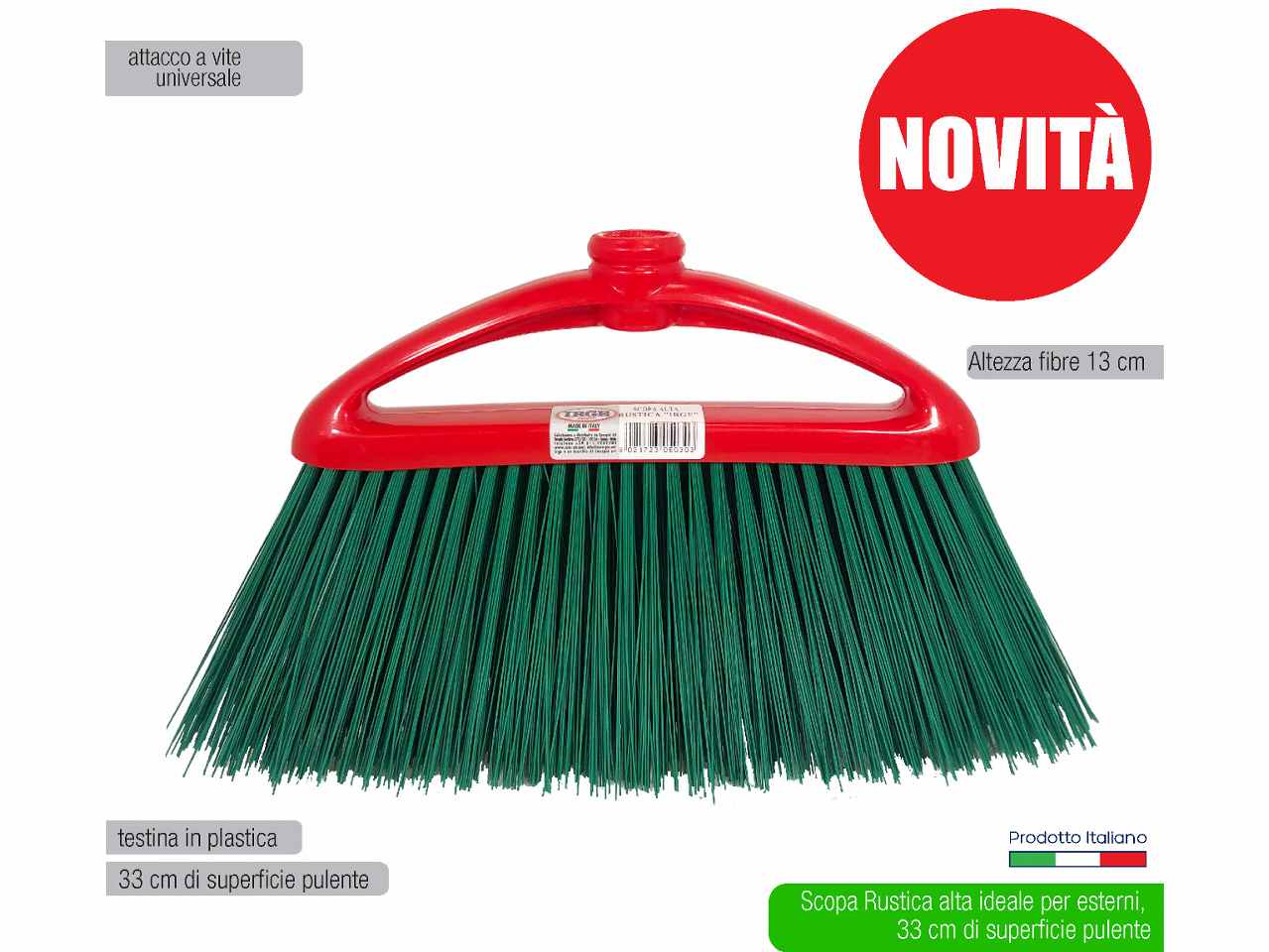 SCOPA RUSTICA ALTA PER ESTERNI 33cm SCO5030A SCOPA RUSTICA ALTA PER ESTERNI 33cm SCO5030A