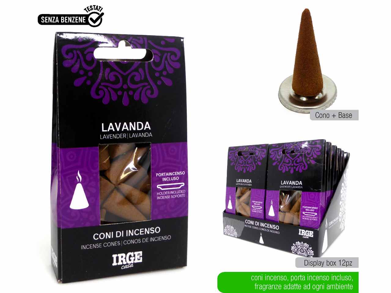 INCENSO LAVANDA 12pz DEO4320A