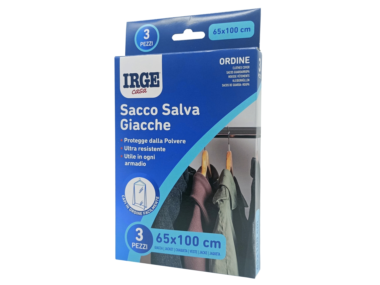 SACCO SALVA GIACCHE 65X100 3PZ SAC6717A