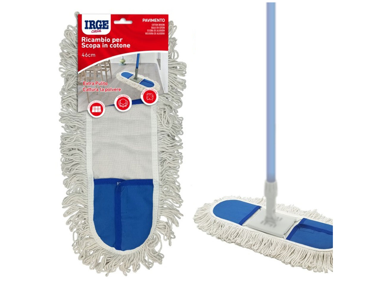 REFILL SCOPA IN COTONE 46CM SCO6643A REFILL SCOPA IN COTONE 46CM SCO6643A