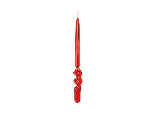 CANDELA SPIRALE 29X2,2CM ROSSO 94808