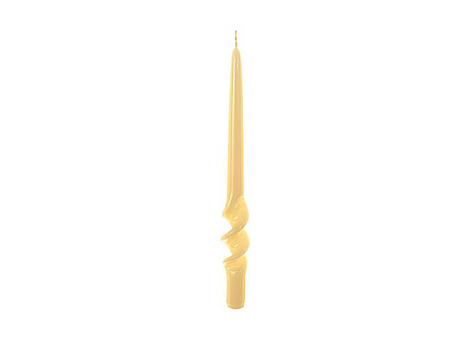 CANDELA SPIRALE 29X2,2CM AVORIO LUCIDO 95287