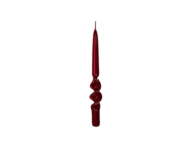 CANDELA SPIRALE 25X2,2CM BORDEAUX LUCIDO 69384