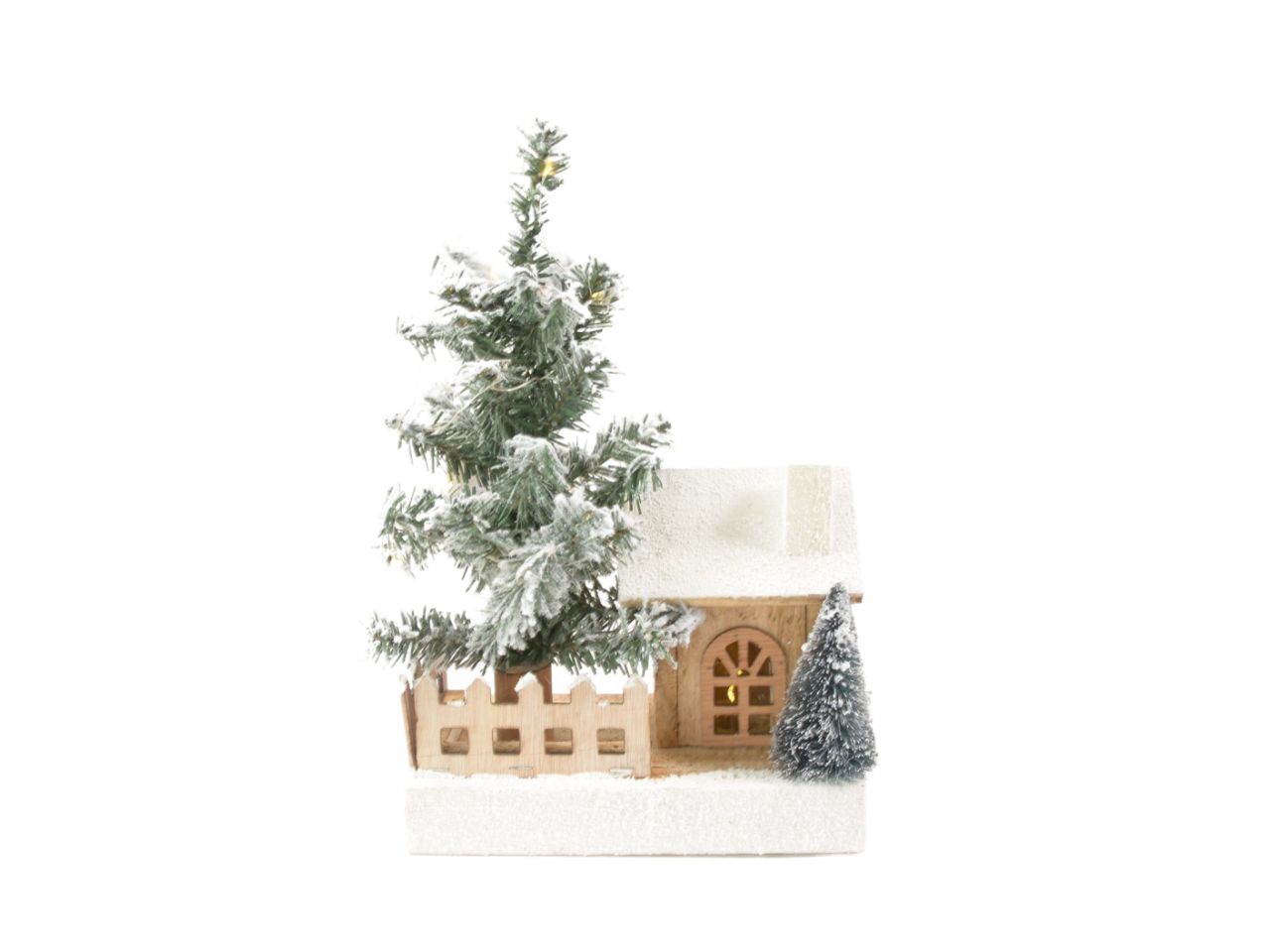 ALBERO INNEVATO E LUCI LED H.34X2 60215