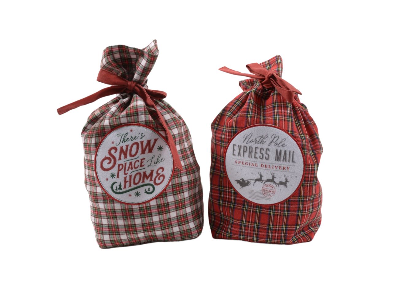 SACCO “TARTAN” 30X45CM ASSORTITO 87710