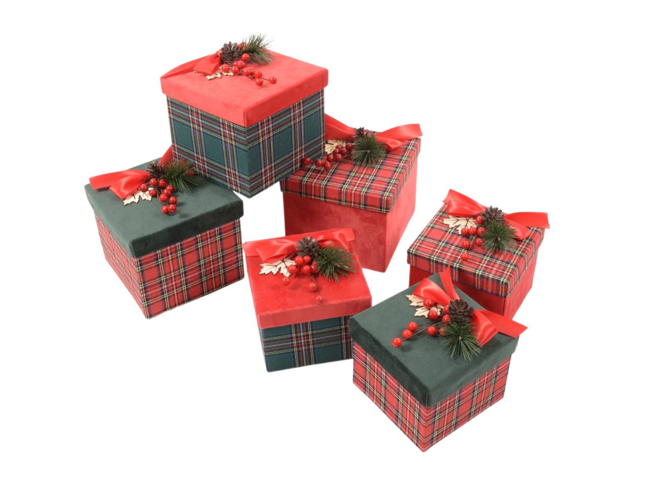 SCATOLE TARTAN 2pz  86393