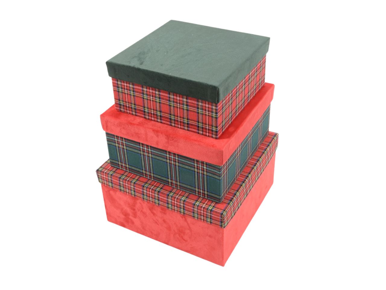 SCATOLE TARTAN 3pz 86362