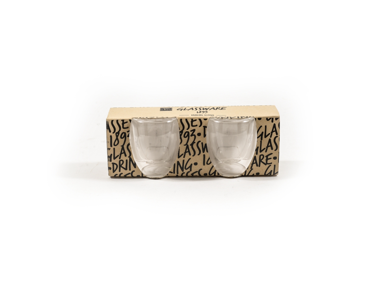 BICCHIERI VETRO 75ML  2PZ 34493