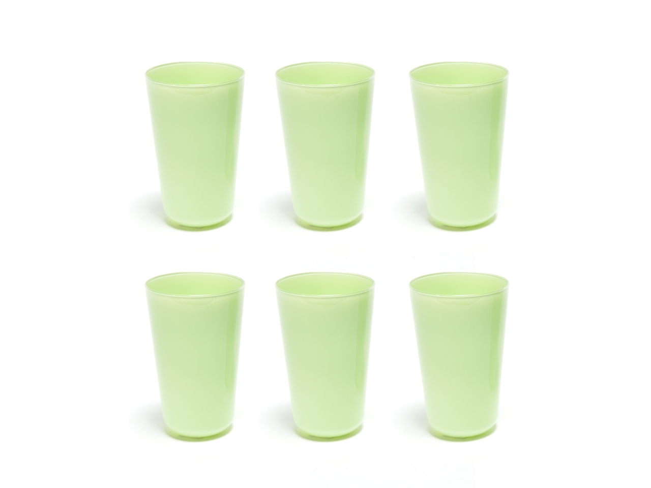 6 BICCHIERI VETRO GREEN 400ML 10029