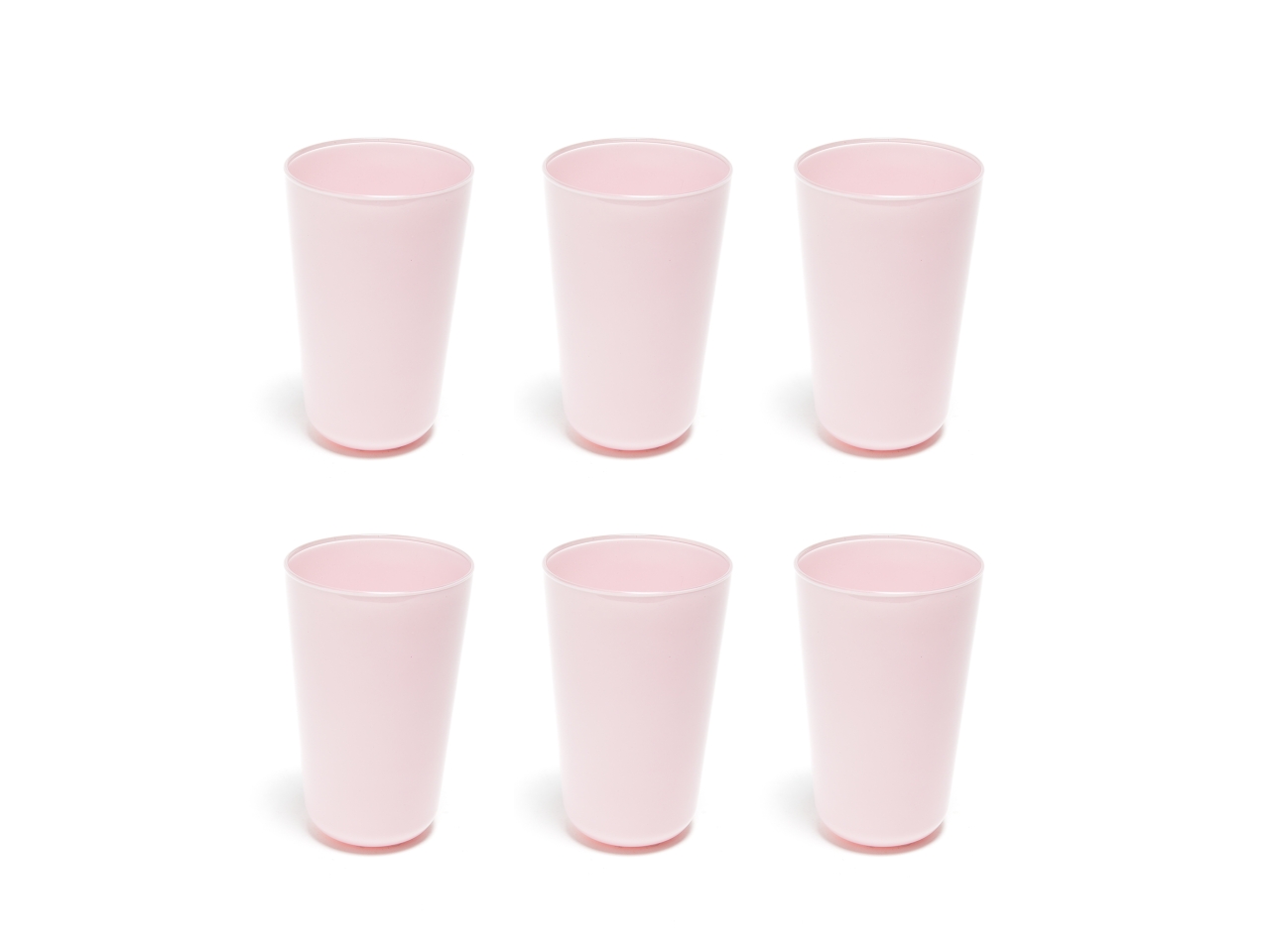 6 BICCHIERI VETRO PINK 400ML 09863