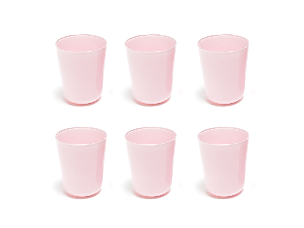 6 BICCHIERI VETRO PINK 315ML 09849