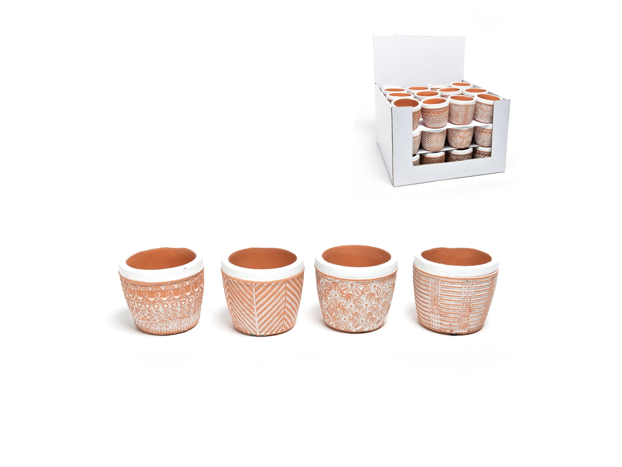 VASO FIORI TERRACOTTA 8XH.6,5ASS 09060 VASO FIORI TERRACOTTA 8XH.6,5ASS 09060