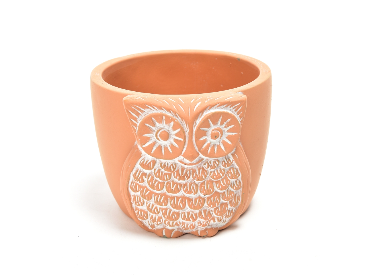 PORTAVASO GUFO TERRAC. 14X12,5X10 09022