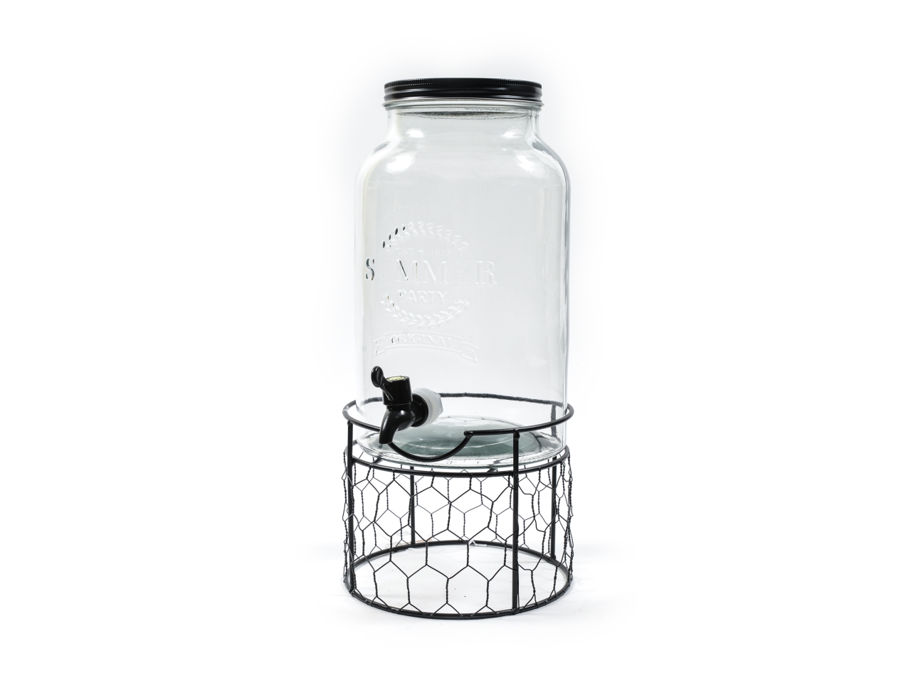 DISPENSER VETRO 5,5L 25X20X42CM 13877