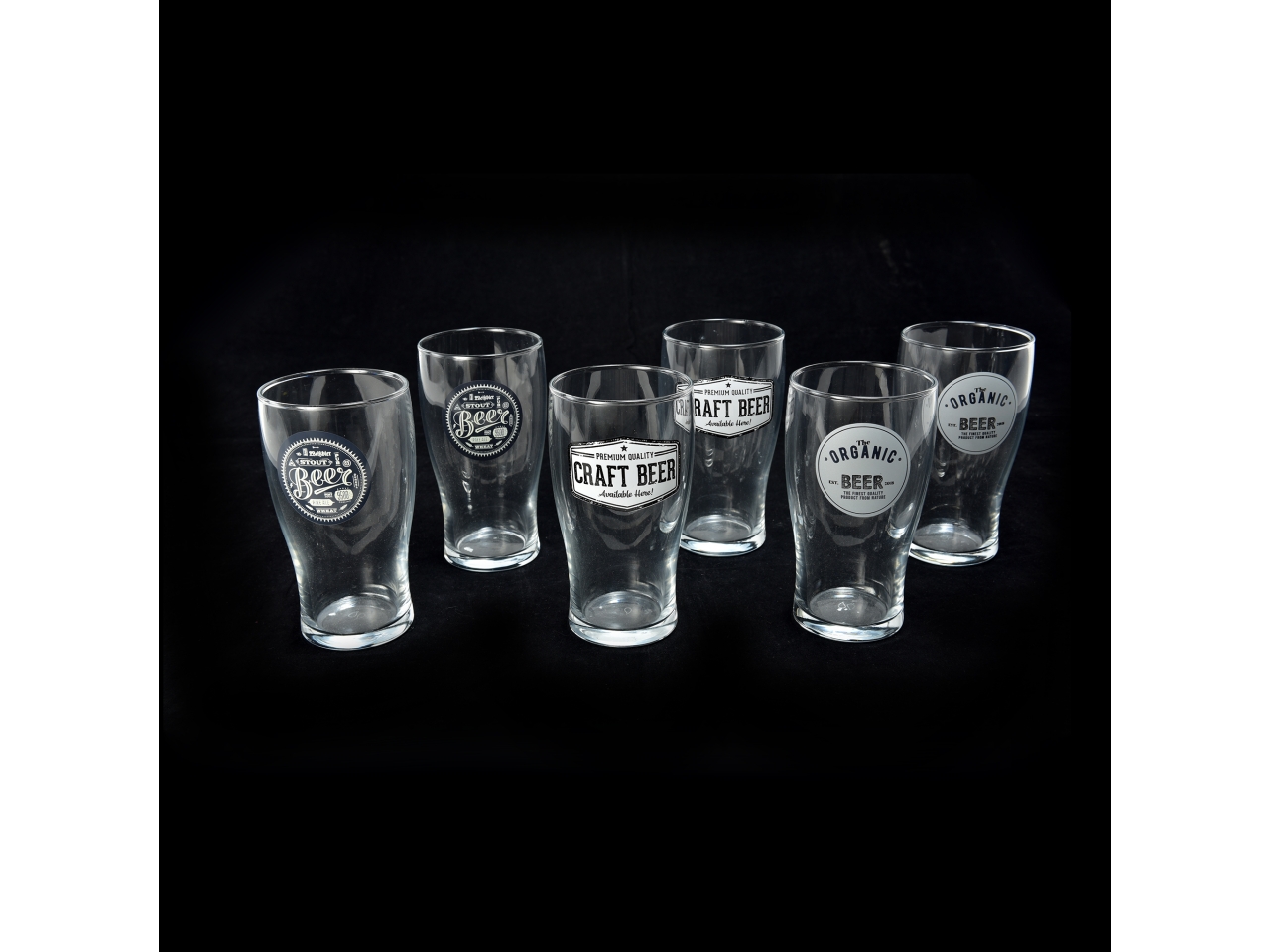 6 BICCHIERI BIRRA 445CL ASSORTITI 10173