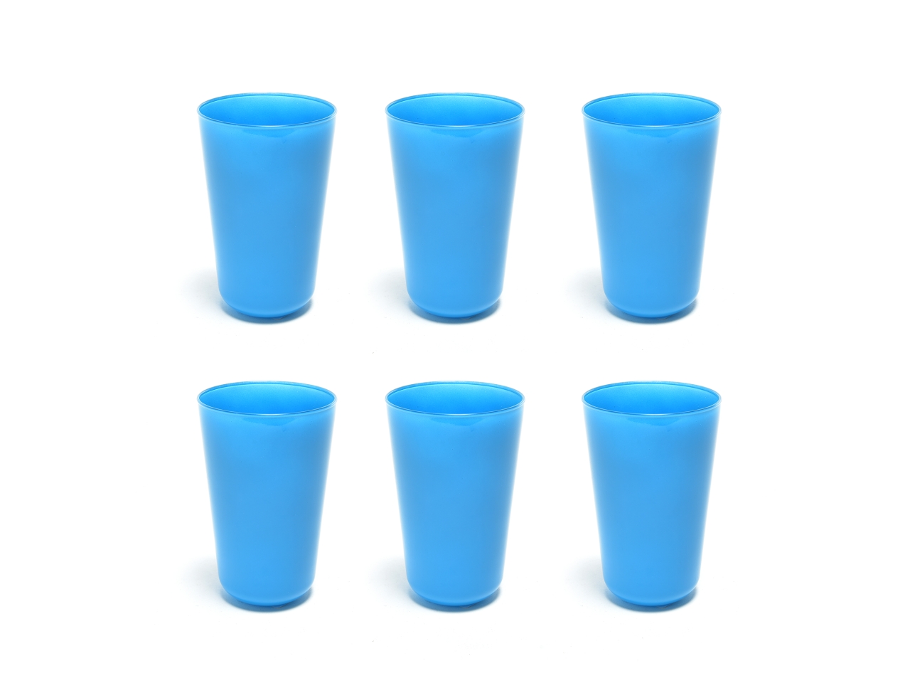 6 BICCHIERI VETRO BLUE OPA. 400ML 09467