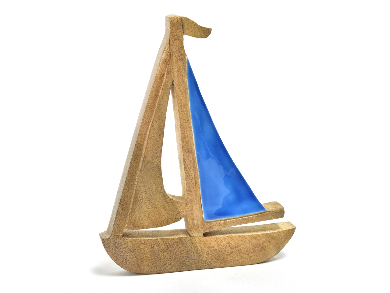 VELIERO IN LEGNO H.25X19,5X2,5CM 07820