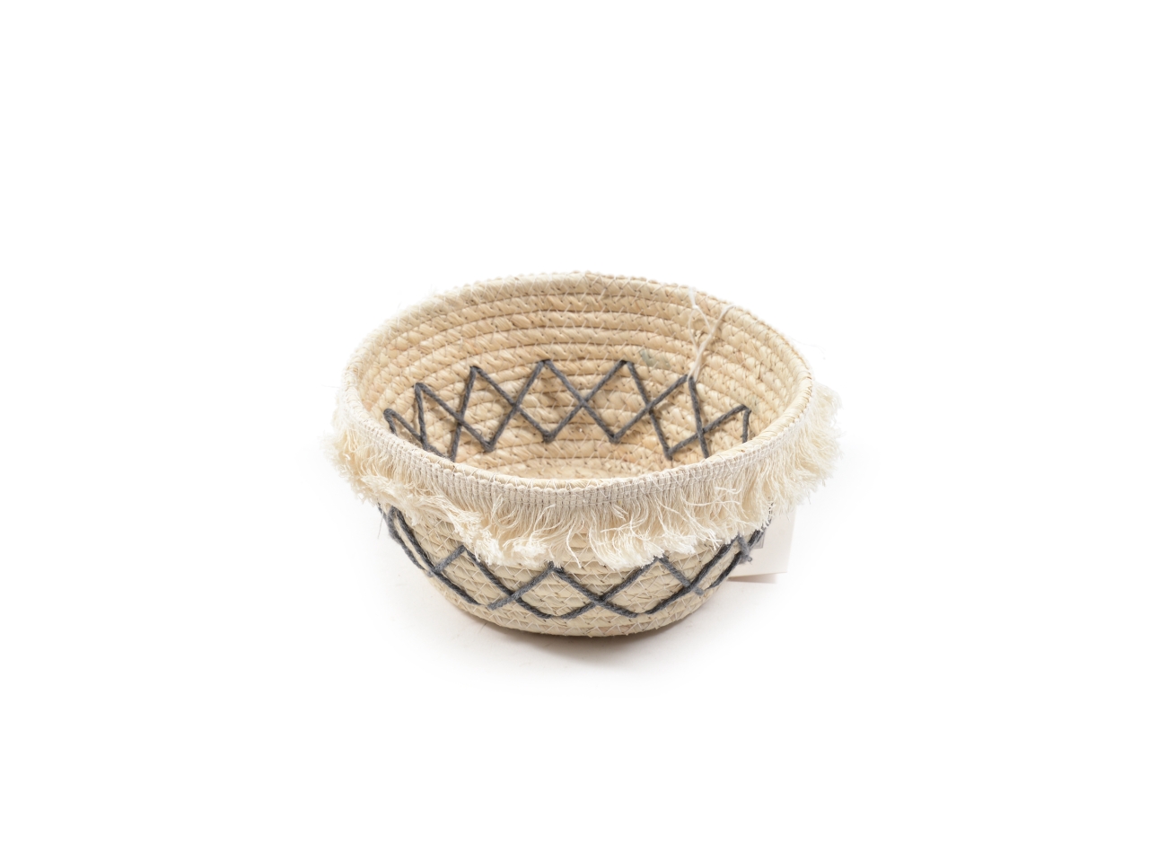 CESTINO CORDA DECORATO D.18X8,5CM 04273