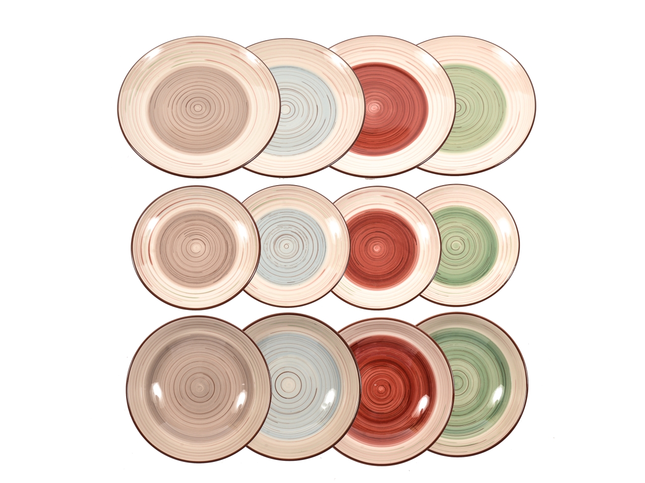SET PIATTI CERAMICA 12 PEZZI 02378