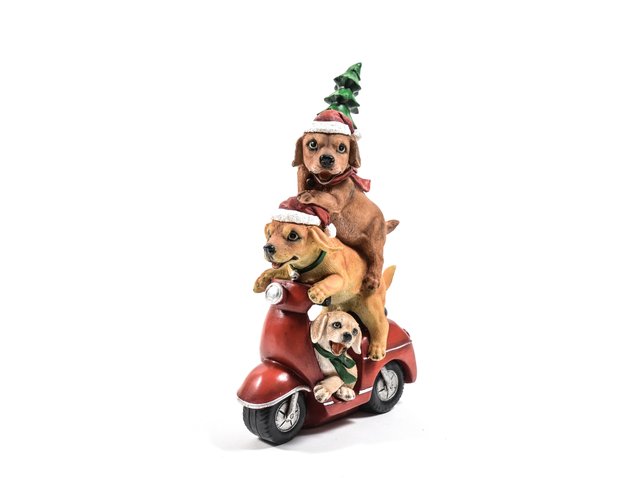 CANI SU MOTORETTA 18X10X31CM 46264