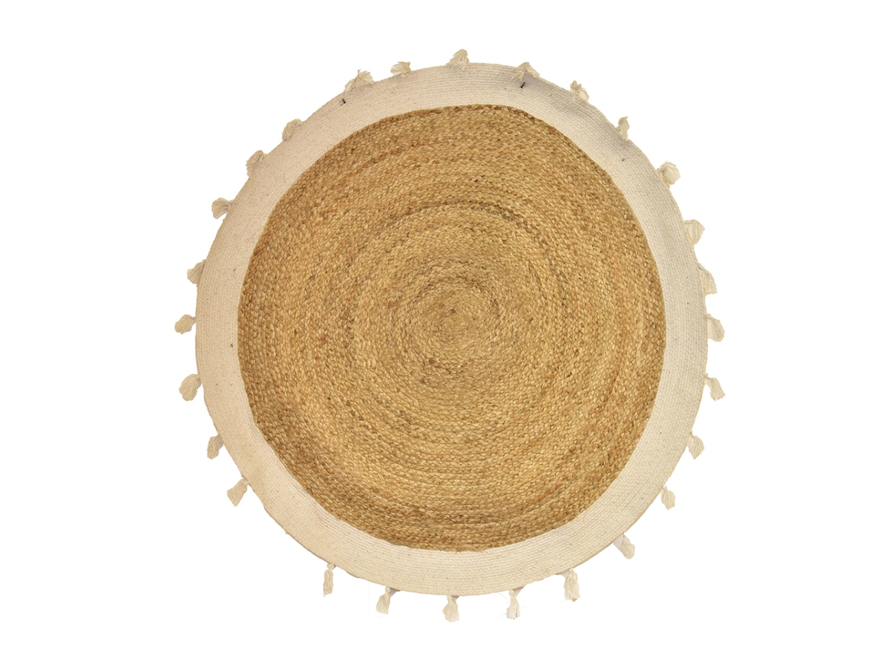 TAPPETO JUTE IN YUTA/COT.D.120CM 12873 TAPPETO JUTE IN YUTA/COT.D.120CM 12873