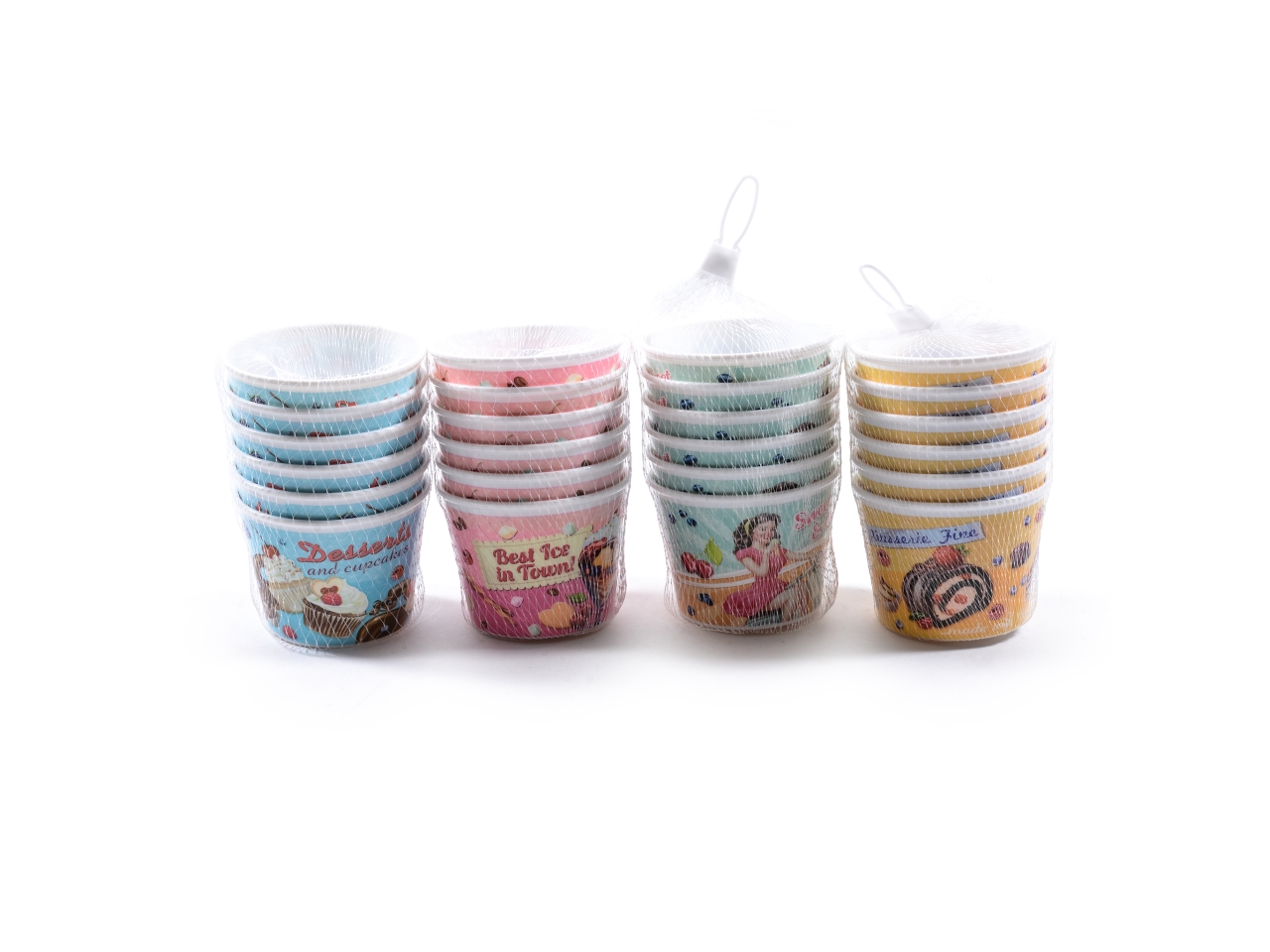 COPPETTE GELATO 6PZ 280ML 9X7CM 37981