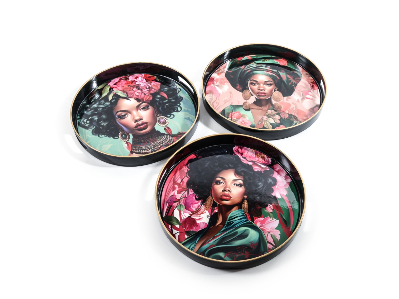 VASSOIO PLASTICA TONDO D.33CM ASS 26480