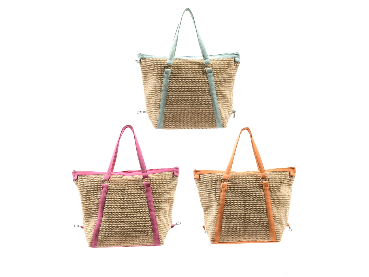 BORSA INTRECCIATA 51X17X35CM ASS. 13633