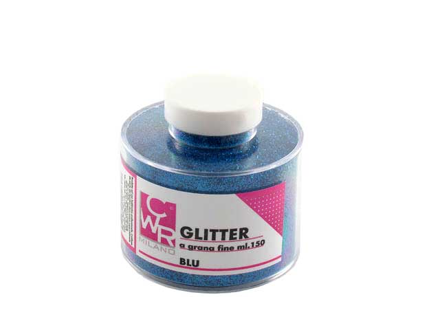 GLITTER BARATTOLO ML.150 BLU 130/100/4