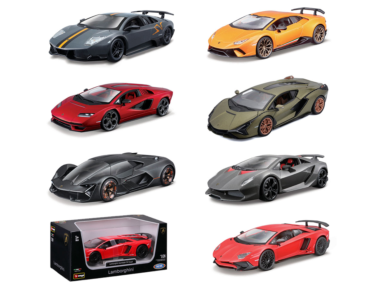 BBURAGO AUTO 1:24 LAMBORGHINI 18-011223