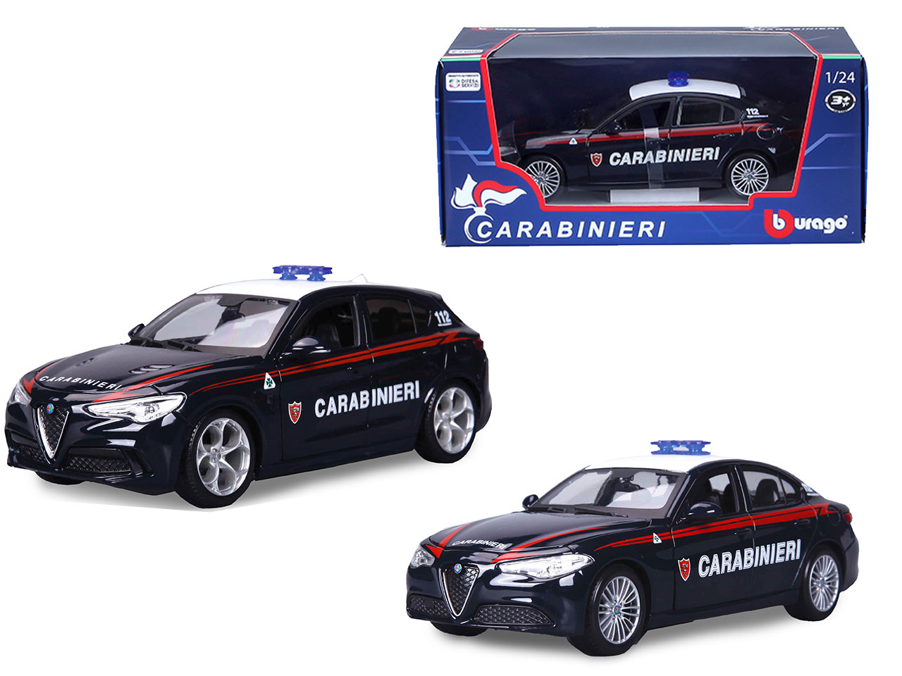 BBURAGO AUTO 1:24 CARABINIERI 90771.006