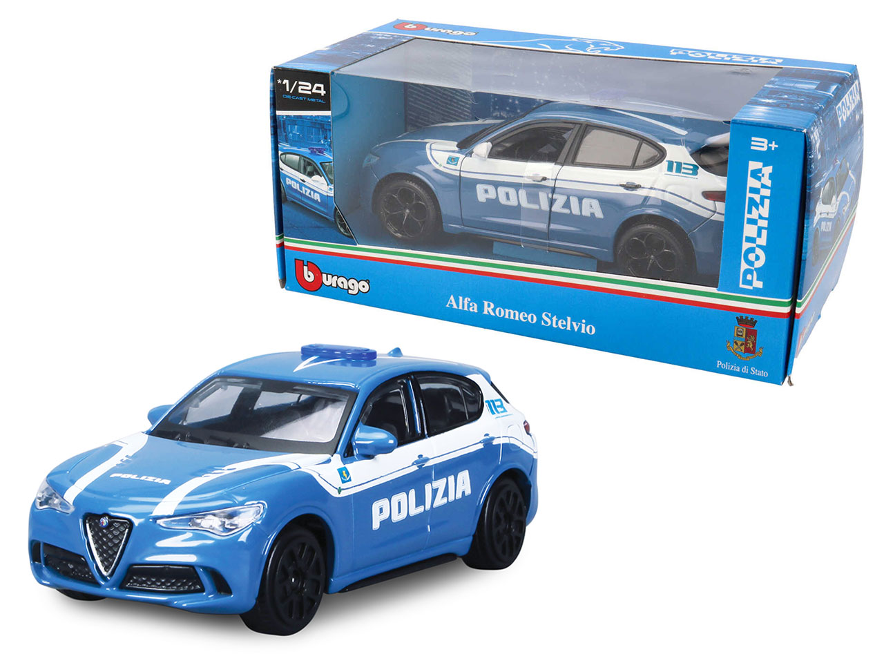 BBURAGO 1:24 STELVIO POLIZIA 926572.006 BBURAGO 1:24 STELVIO POLIZIA 926572.006