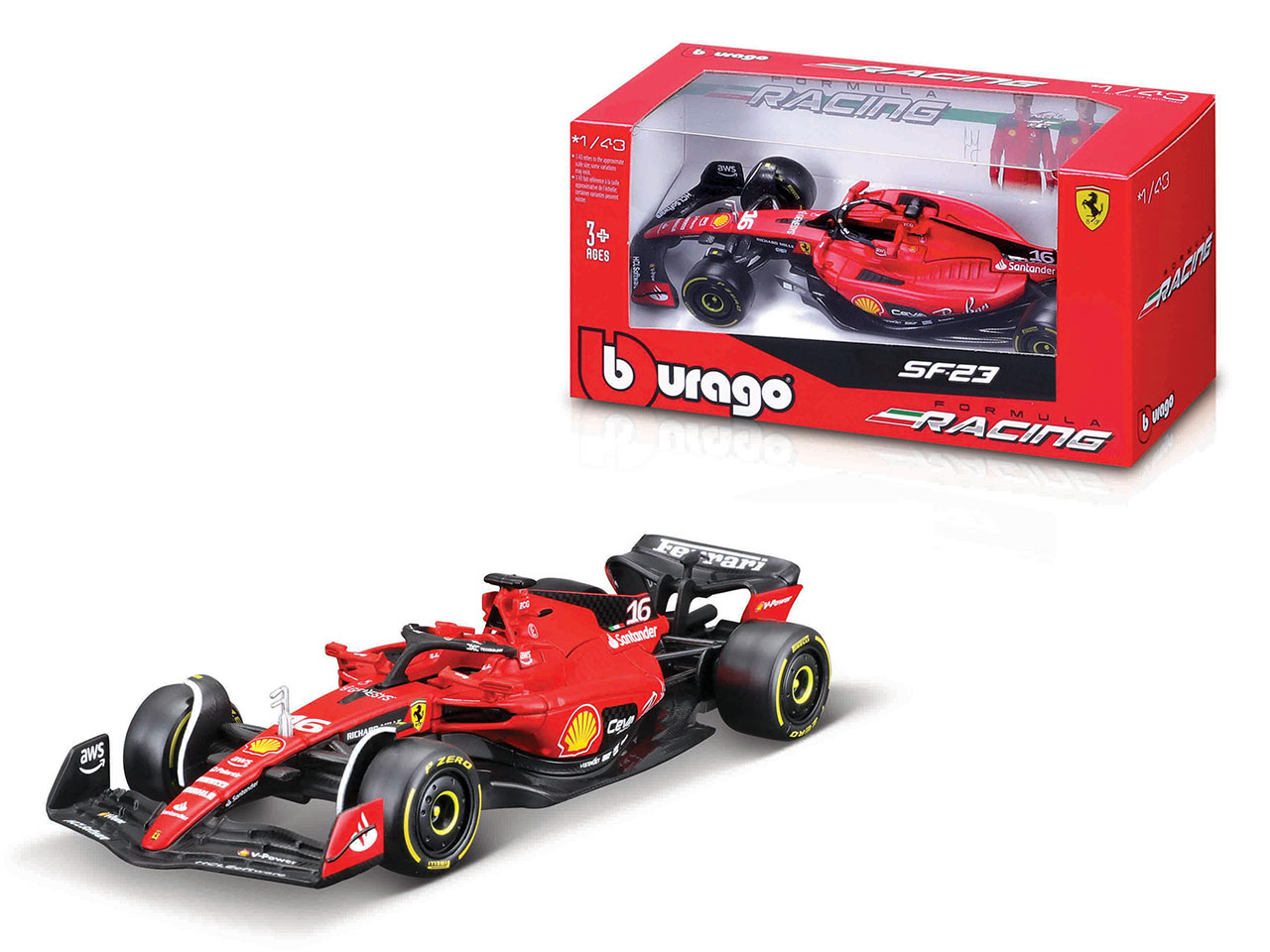 F1 FERRARI SF23 1:43 18-36836_18-36820L F1 FERRARI SF23 1:43 18-36836_18-36820L