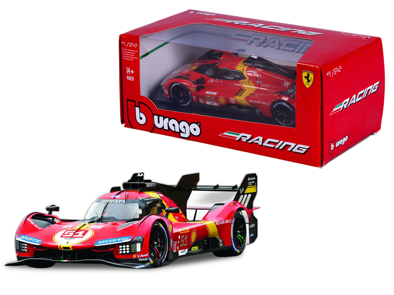 AUTO FERRARI 499P LMH 24H 1:24 18-26309