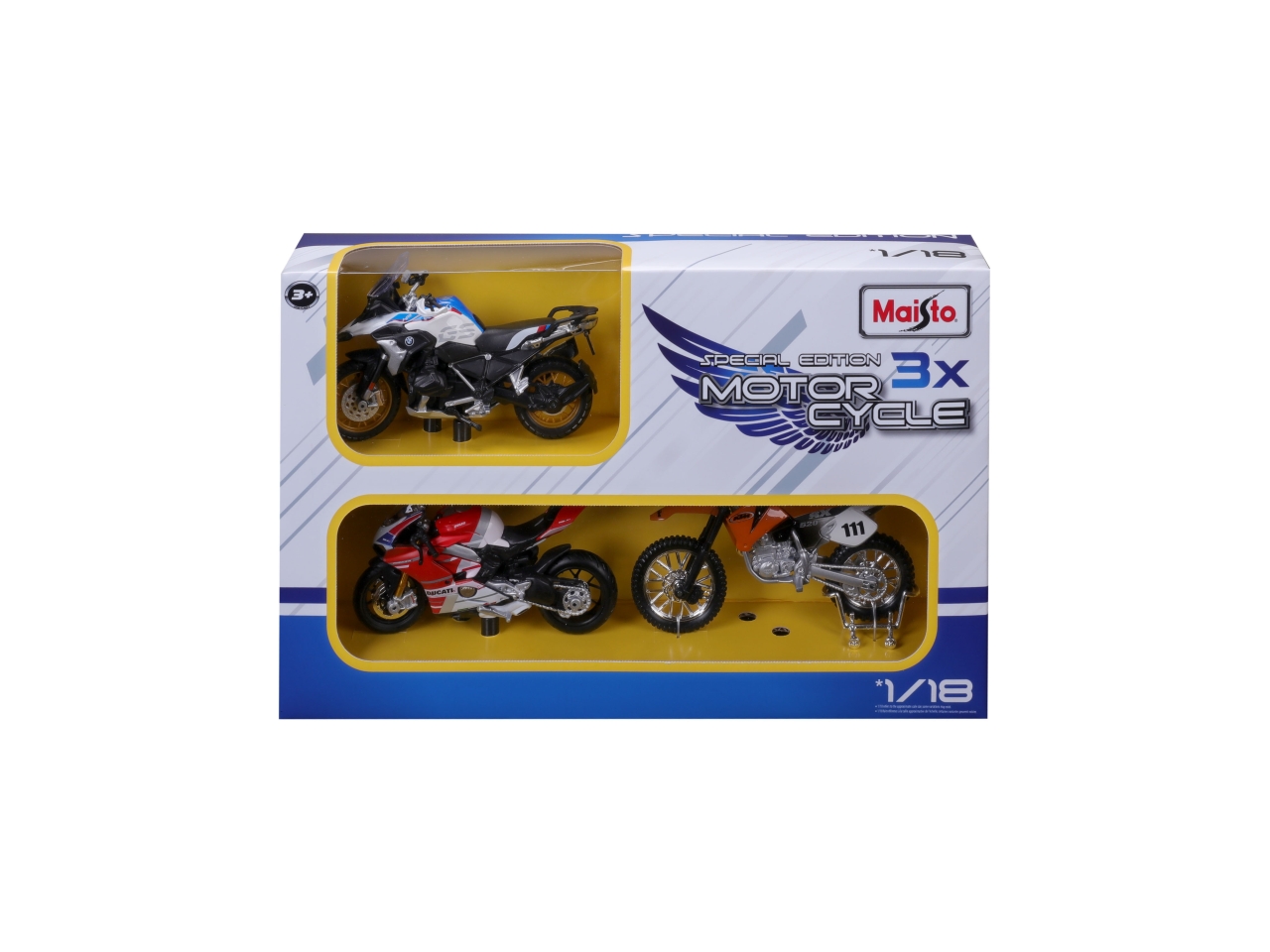 MOTO – SCALA 1:18 SET DA 3 MOTO 32414