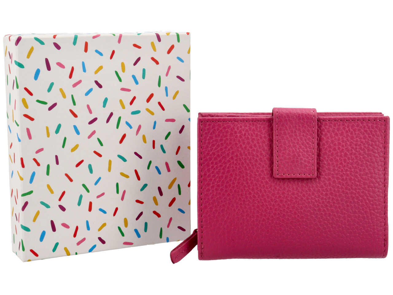 PORTAMONETE DONNA PELLE FUXIA 167MD14