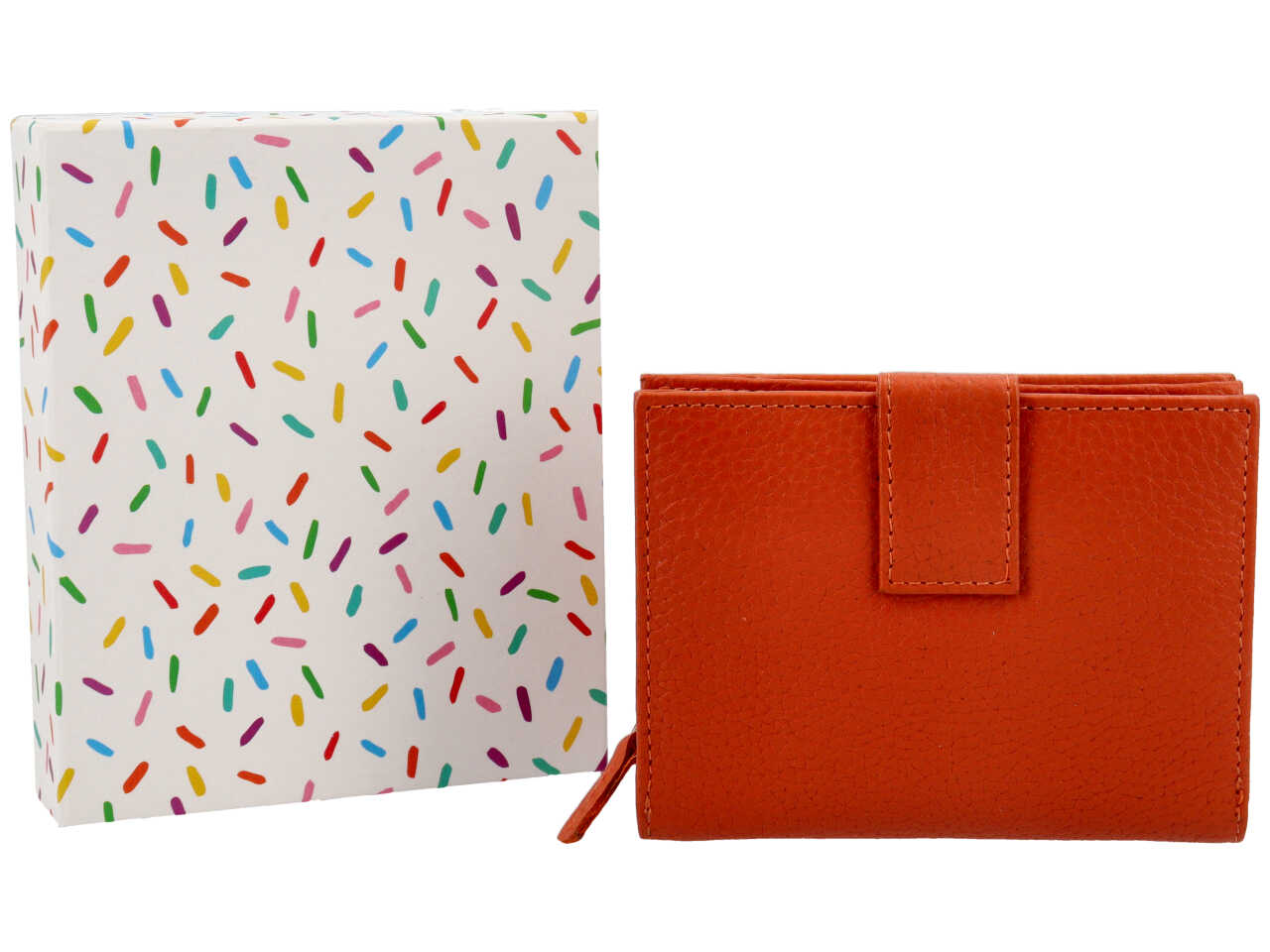 PORTAMONETE DONNA PELLE ARANCIO 167MD30