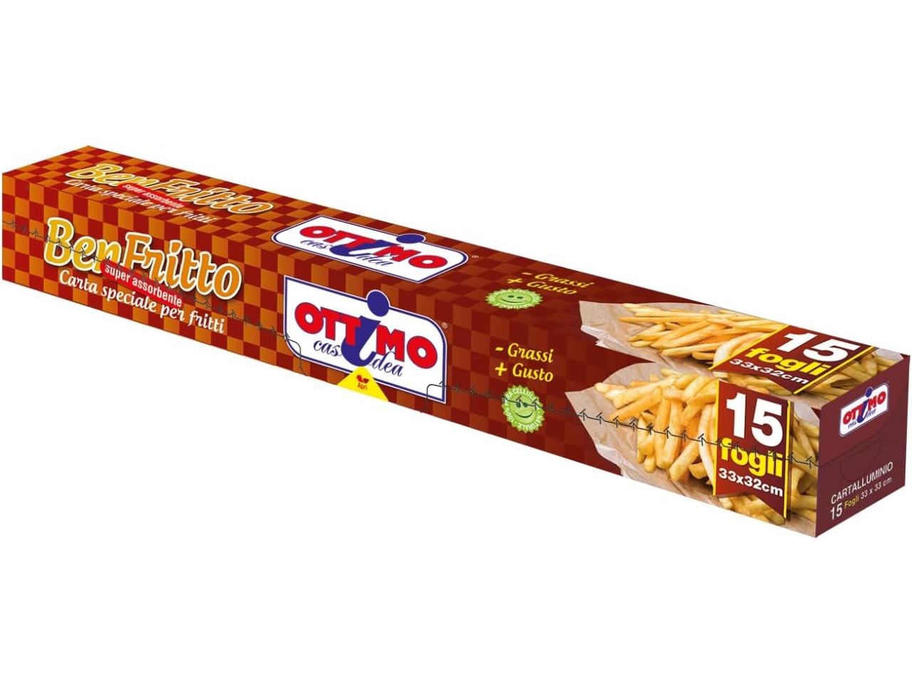 FOGLI CARTA FRITTI 33X32CM15PZ 1017/15